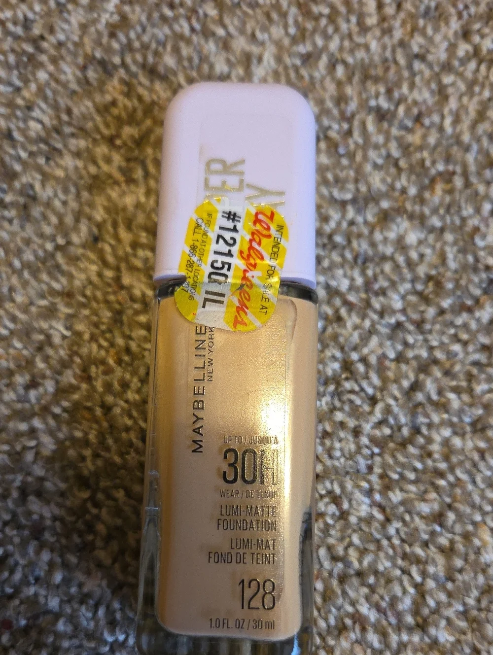 Maybelline Foundation & L'Oreal Orange Lipstick with Brown Liner